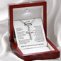 My Son | I'm So Grateful - Stainless Steel Cross Necklace